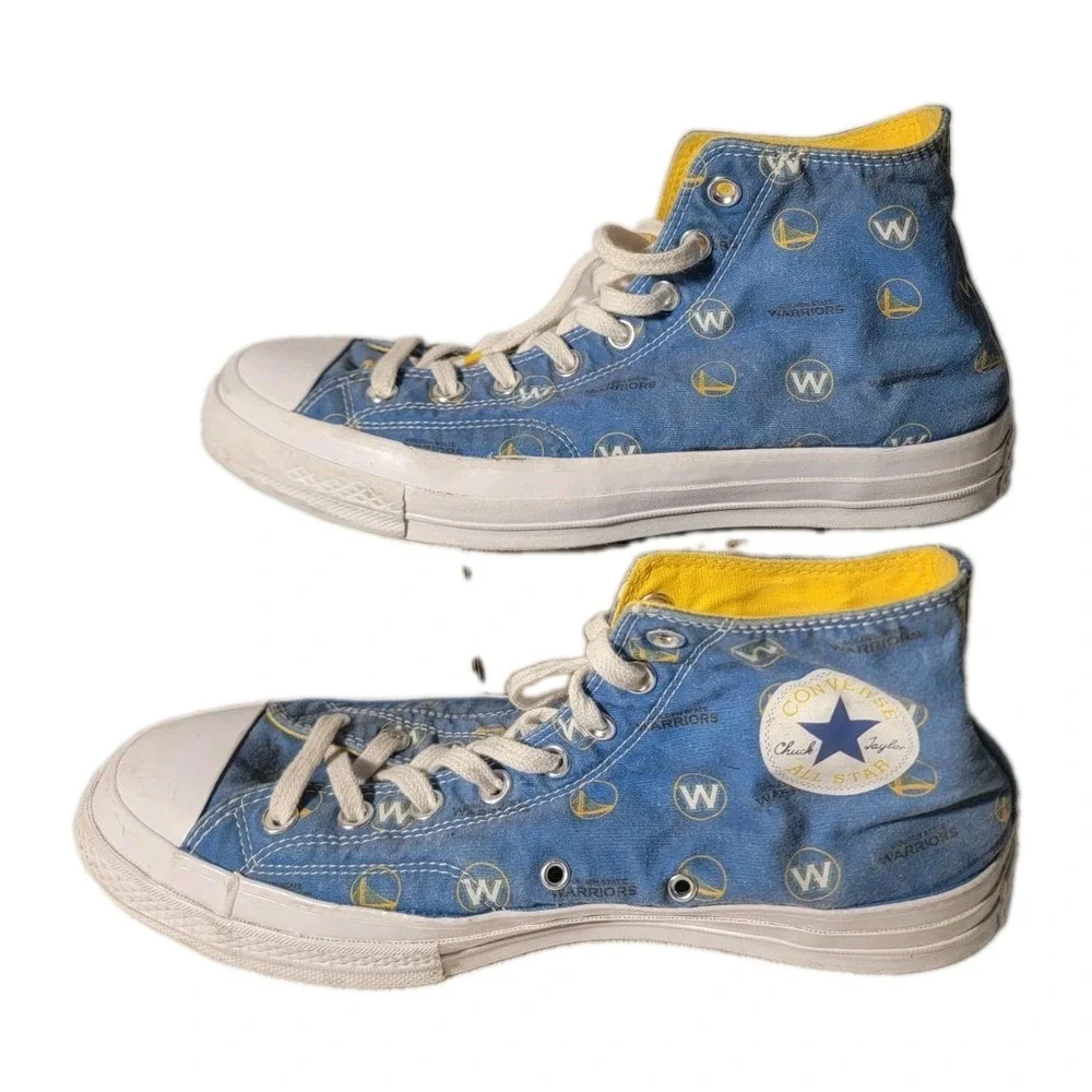 Converse Chuck Taylor All Star High Mens 10 NBA Golden State Warriors Blue
